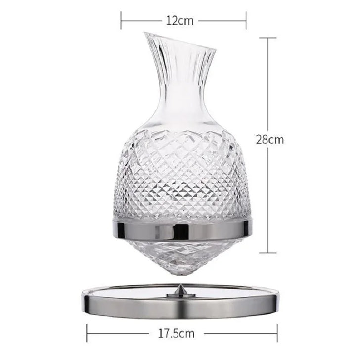 Crystal Glass Cup Rotation Tumbler Wine